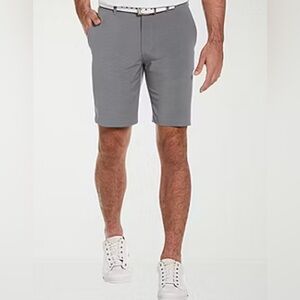 PGA Tour Mens Golf Shorts Size 40 Gray Pockets Stretch Casual Flat Front Outdoor